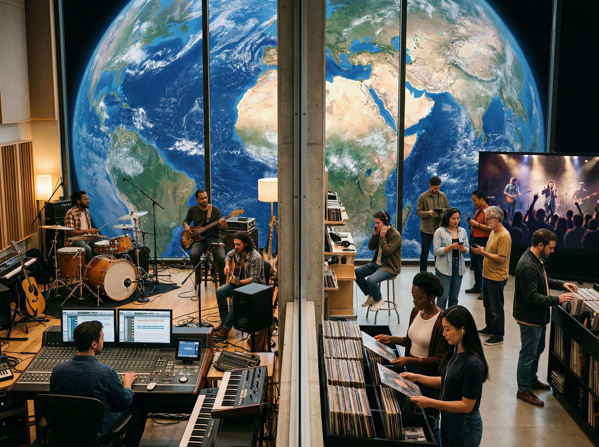 Marché mondial de la musique enregistrée: 28.1 milliards $ générés par la consommation en 2025, 22 md$ en provenance du streaming